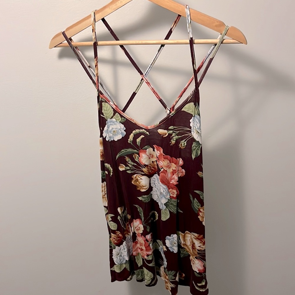 Papermoon Floral Strappy Tank Top